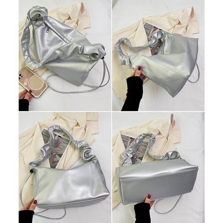 ギャザーショルダーバッグ ドロストバッグ[品番：II000011908