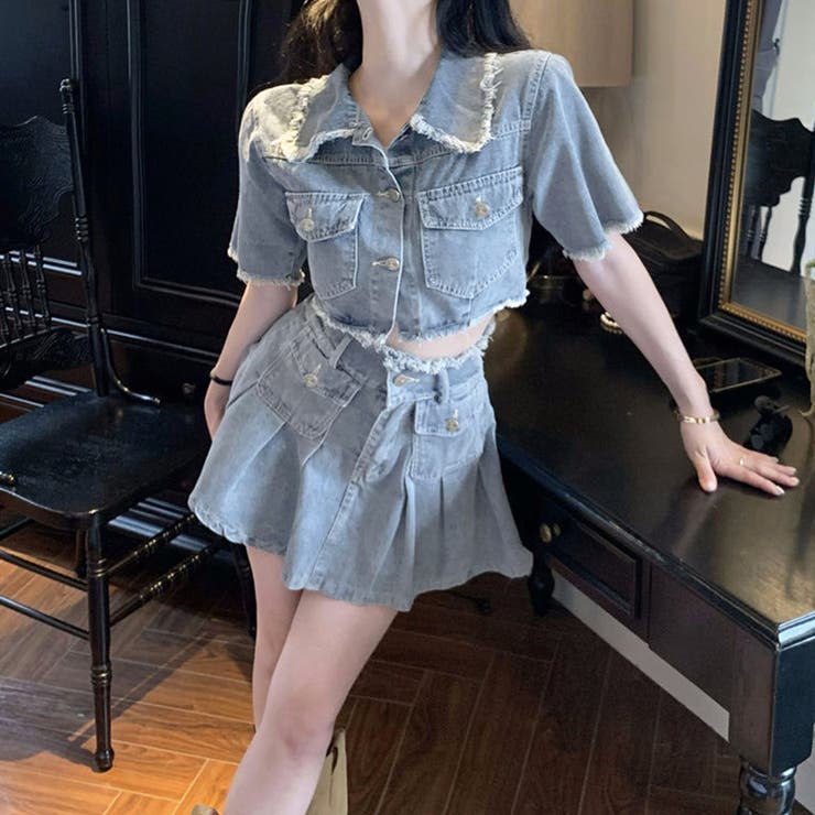 デニムセットアップ レディース 韓国春夏[品番：II000010746]｜Miniministore（ミニミニストア）のレディースファッション 通販｜SHOPLIST（ショップリスト）