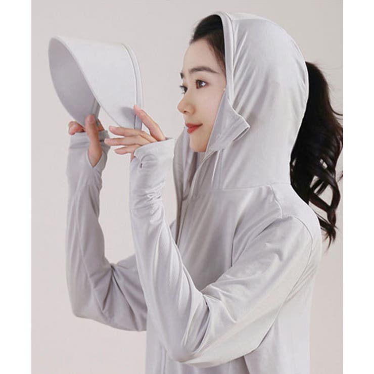 着る日傘 つば付きパーカーラッシュガード | Miniministore | 詳細画像8 