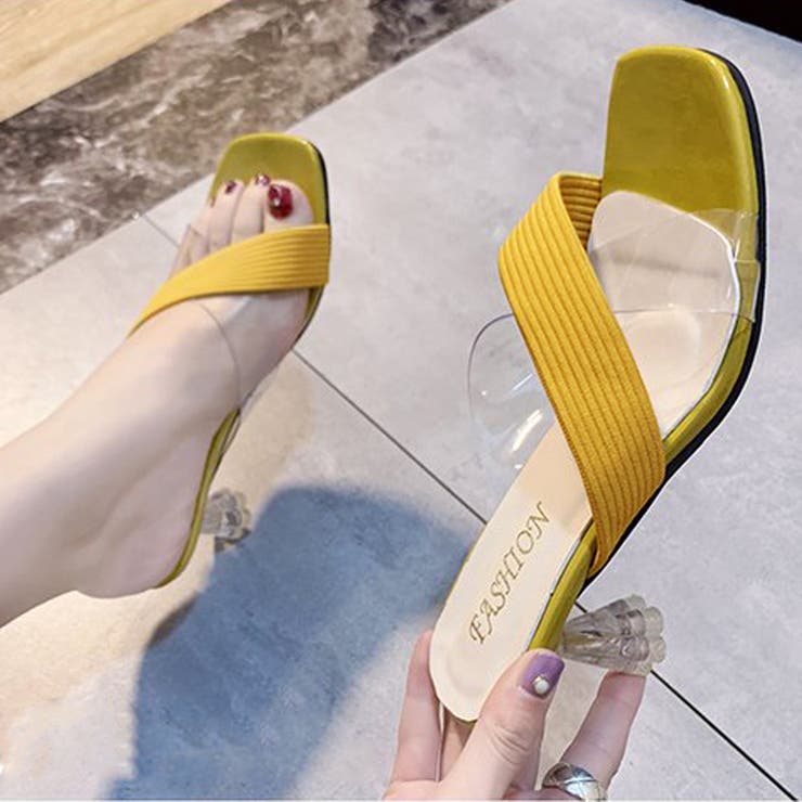 クリアサンダル スクエアトゥ ミュール 夏 | Miniministore | 詳細画像16