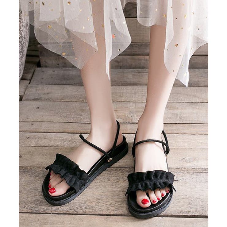 2WAY厚底サンダル フリルサンダル美脚 | Miniministore | 詳細画像7 