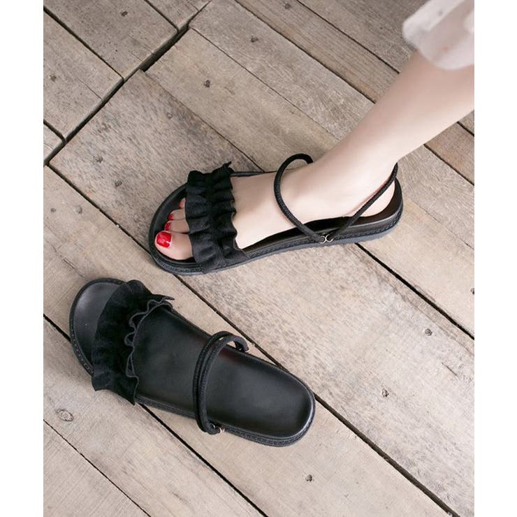 2WAY厚底サンダル フリルサンダル美脚 | Miniministore | 詳細画像8 