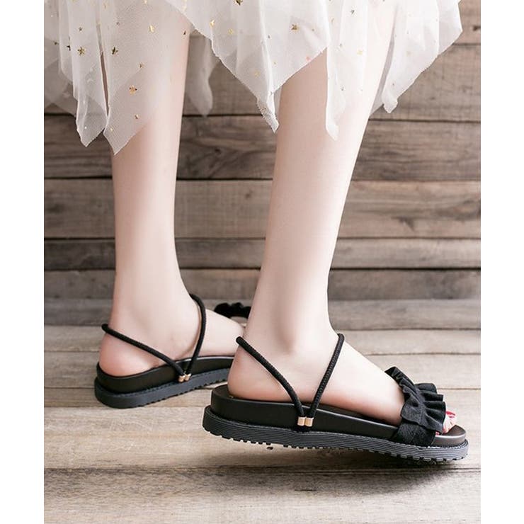 2WAY厚底サンダル フリルサンダル美脚 | Miniministore | 詳細画像9 