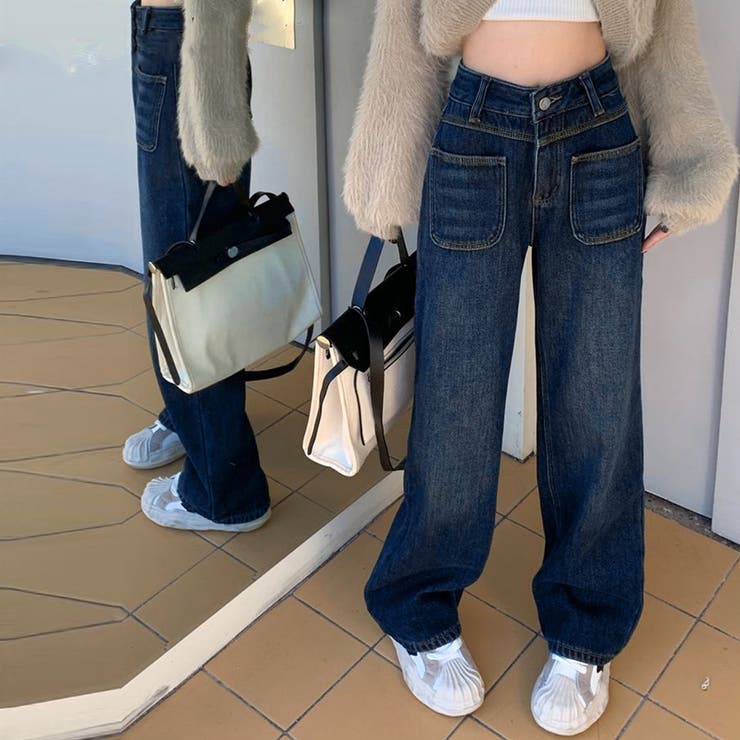 デニム ストレートパンツ ジーンズ 韓国 | Miniministore | 詳細画像10 