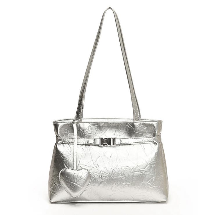 トートバッグ ハートチャーム付き肩掛け鞄 | Miniministore | 詳細画像28 