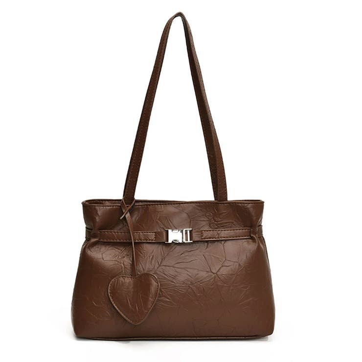 トートバッグ ハートチャーム付き肩掛け鞄 | Miniministore | 詳細画像30 