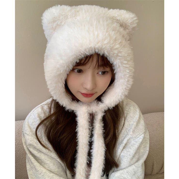 くま耳ニット帽 レディース もこもこ帽子 | Miniministore | 詳細画像8 