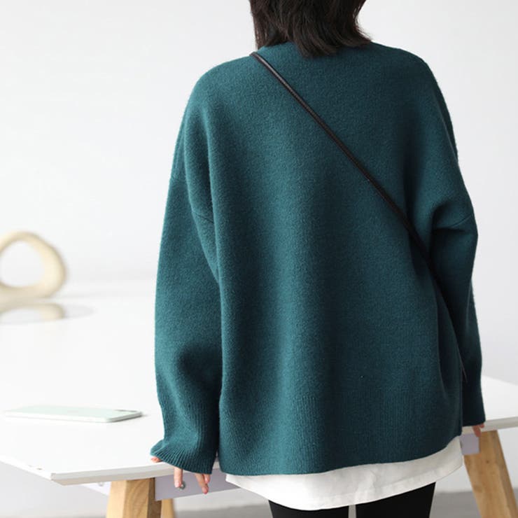 ハイネックニットセーター レディース秋冬[品番：II000011048