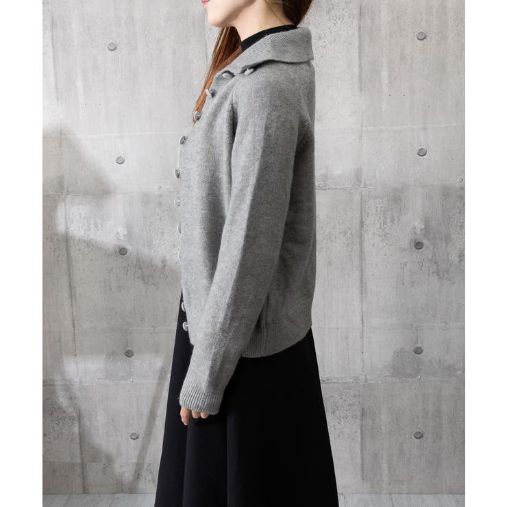 くるみボタンハイネックニットカーディガン | Miniministore | 詳細画像21 