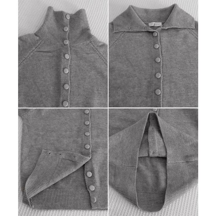 くるみボタンハイネックニットカーディガン | Miniministore | 詳細画像24 