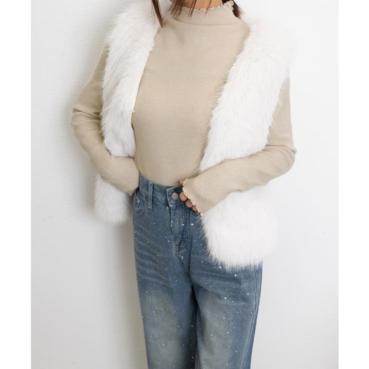 メロウフリル ニットトップス レディース | Miniministore | 詳細画像16 