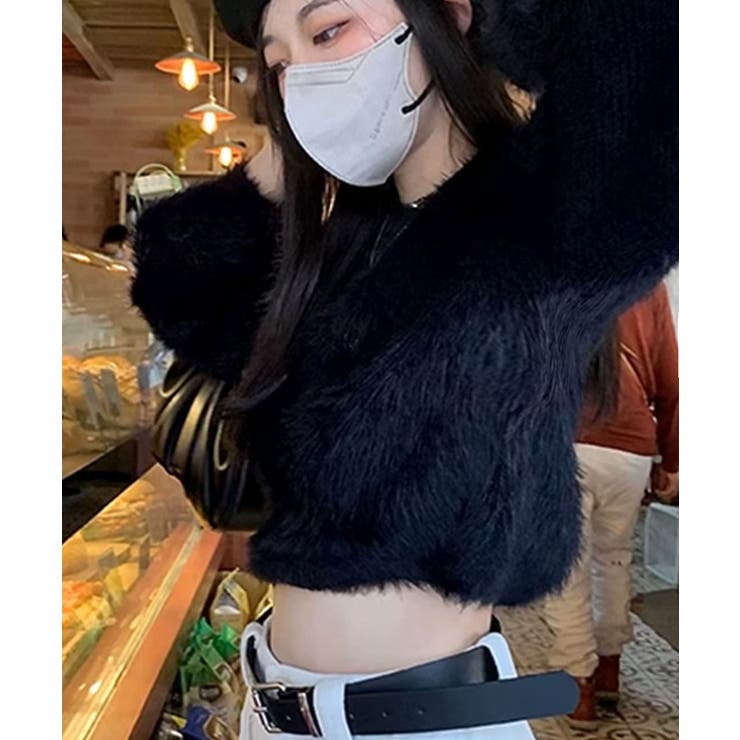 ショート丈シャギーニットレディース韓国風 | Miniministore | 詳細画像6 