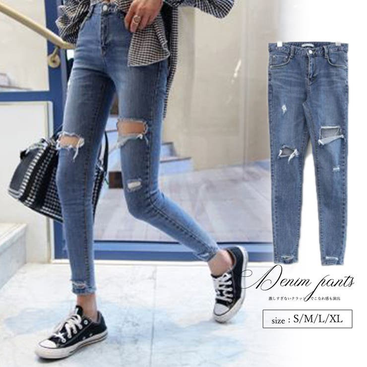 ダメージ スキニー レディース 品番 Ii Miniministore ミニミニストア のレディース ファッション通販 Shoplist ショップリスト