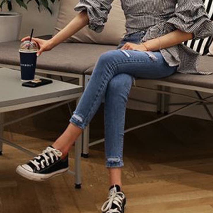 ダメージ スキニー レディース | Miniministore | 詳細画像5 