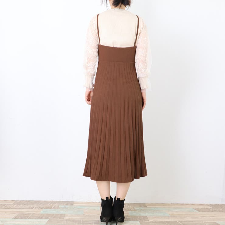 プリーツ キャミソールワンピース レディース | Miniministore | 詳細画像13 