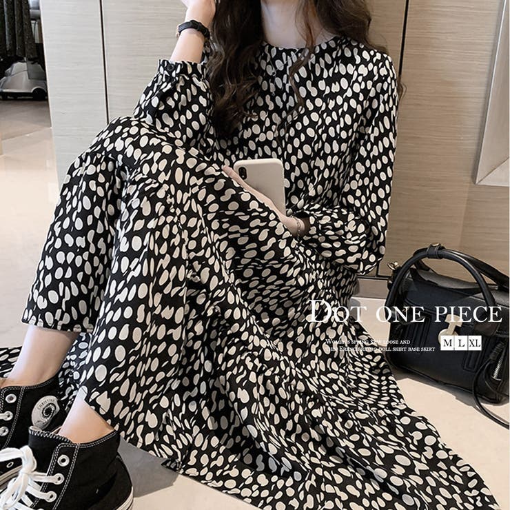 ワンピース ドット柄 シフォンワンピース [品番：II000006291]｜Miniministore（ミニミニストア）のレディースファッション通販｜SHOPLIST（ショップリスト）