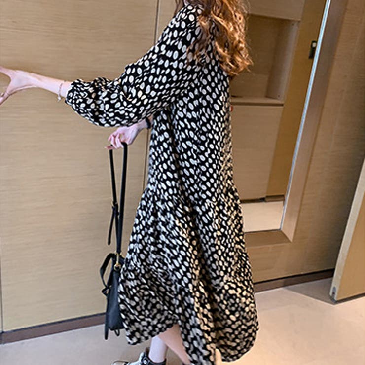 ワンピース ドット柄 シフォンワンピース [品番：II000006291]｜Miniministore（ミニミニストア）のレディースファッション通販｜SHOPLIST（ショップリスト）