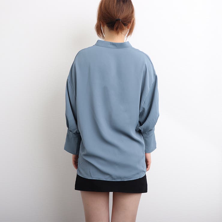 スキッパー シャツブラウス レディース オフィスカジュアル | Miniministore | 詳細画像15 