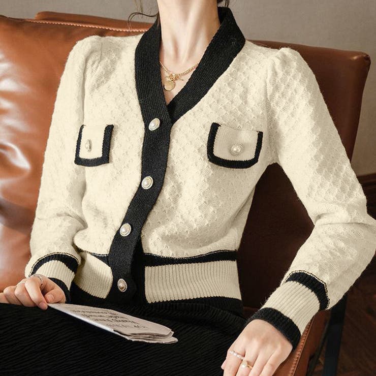 ニットカーディガン 配色 レディース | Miniministore | 詳細画像12 