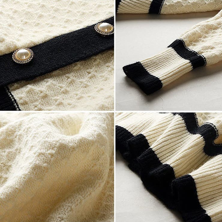 ニットカーディガン 配色 レディース | Miniministore | 詳細画像4 