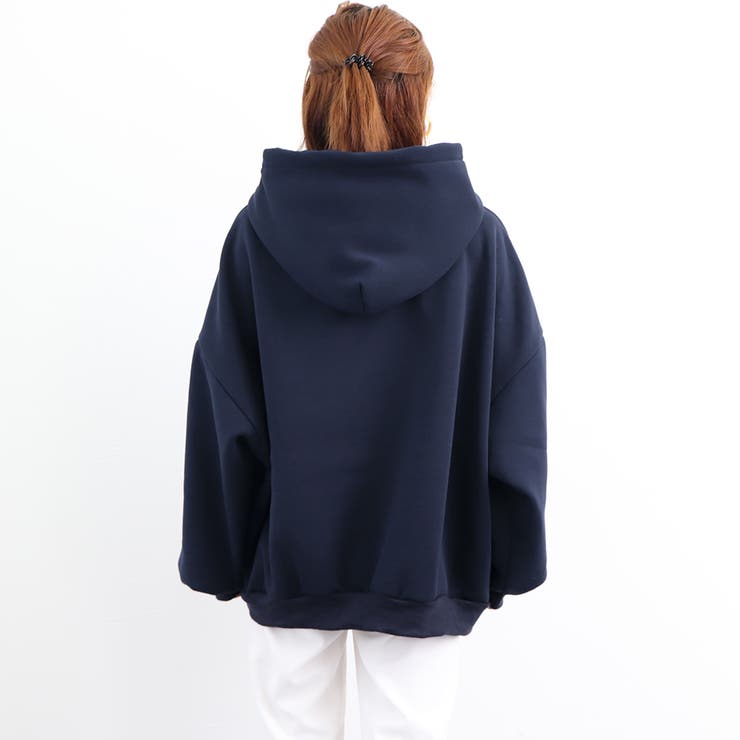 なんでも鑑定団よりも驚き！ カレッジロゴパーカー裏起毛レディース[品番：II000007684 トップス