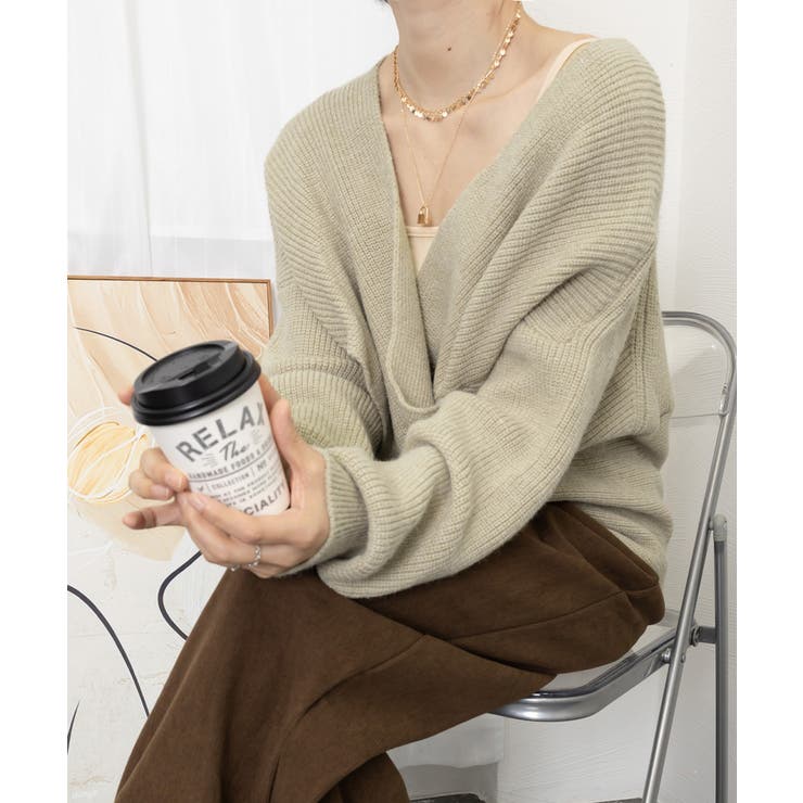 カシュクール ニットトップス レディース | Miniministore | 詳細画像12 