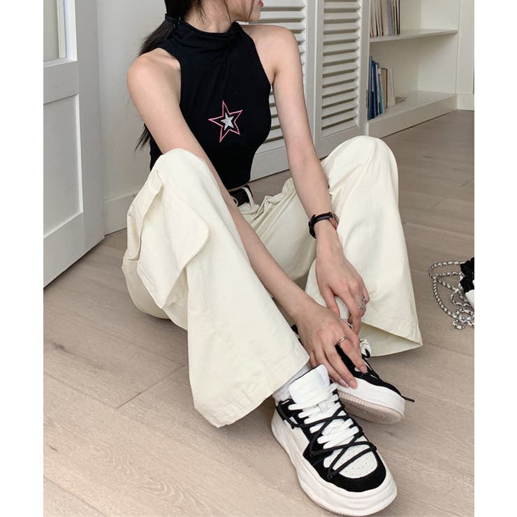 【新品】Insilence woman カーゴパンツ 韓国 カーゴパンツ 韓国 レディース[品番：MG000008095