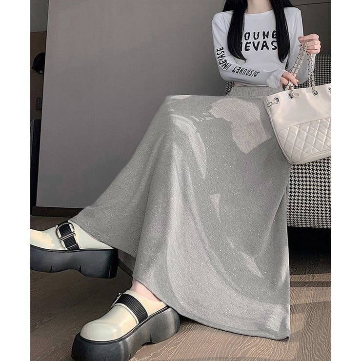 ラメ入りロングスカート キラキラスカート | Miniministore | 詳細画像13 