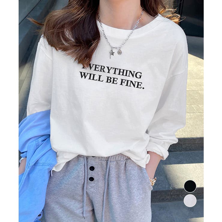 ロゴプリント長袖TシャツレディースロンT | Miniministore | 詳細画像1 