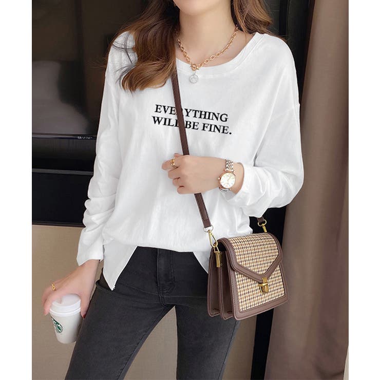 ロゴプリント長袖TシャツレディースロンT | Miniministore | 詳細画像15 