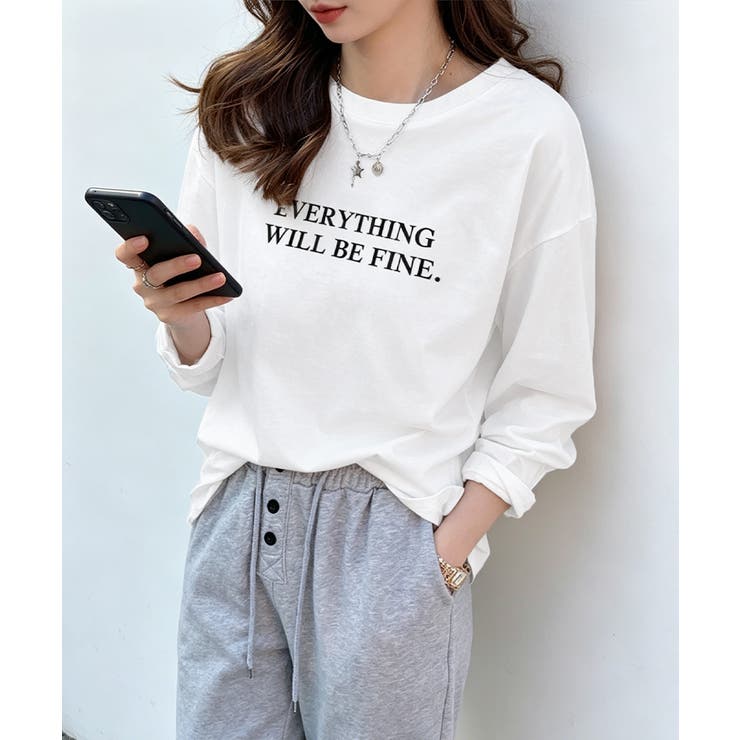 ロゴプリント長袖TシャツレディースロンT | Miniministore | 詳細画像4 