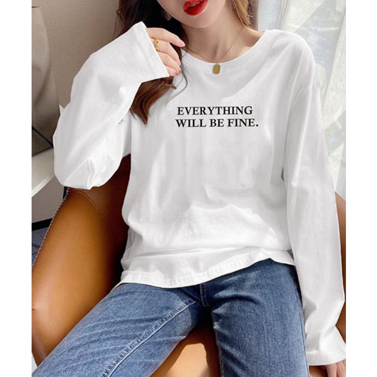 ロゴプリント長袖TシャツレディースロンT | Miniministore | 詳細画像5 