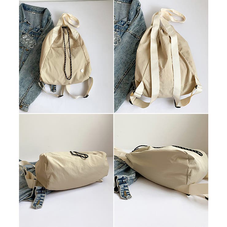 巾着リュックバッグ3WAY軽量ナイロン鞄 | Miniministore | 詳細画像22 