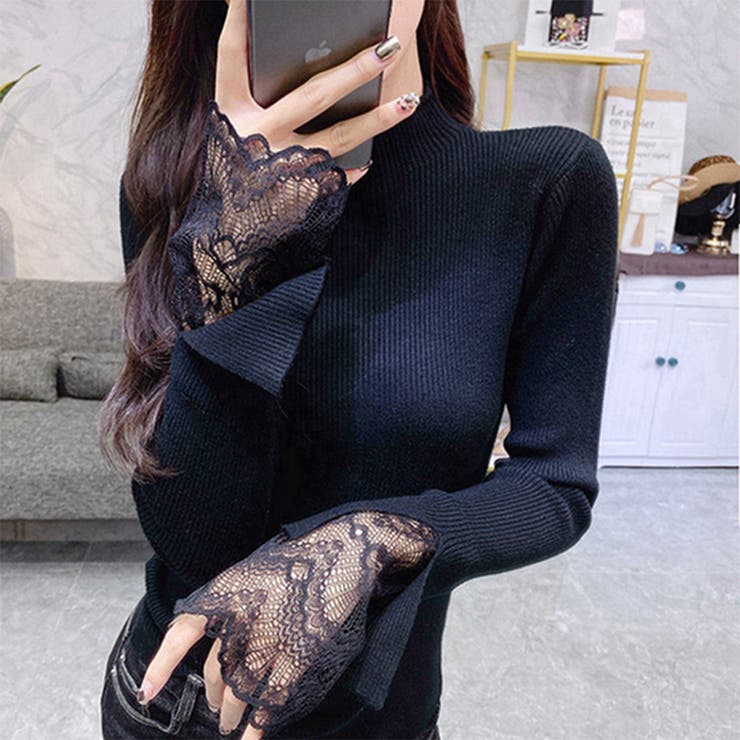 ハイネック ニットセーター レディース | Miniministore | 詳細画像4 