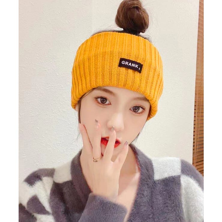ニットヘアバンド 幅広 ヘアターバン洗顔[品番：AGCW0005044