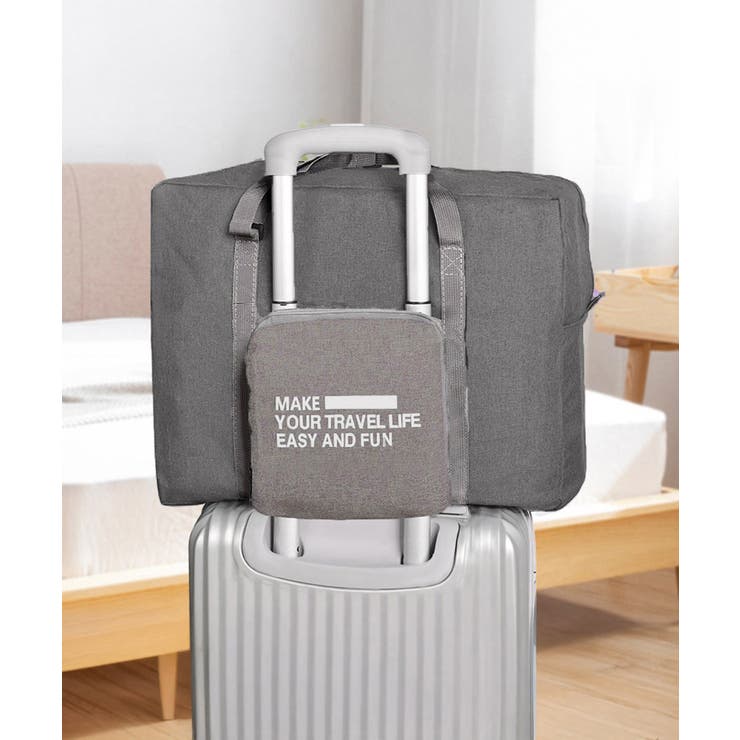 グレー | トラベルバッグ 大容量ボストンバッグ ユニセックス収納鞄 | SUNSHINE CLOSET