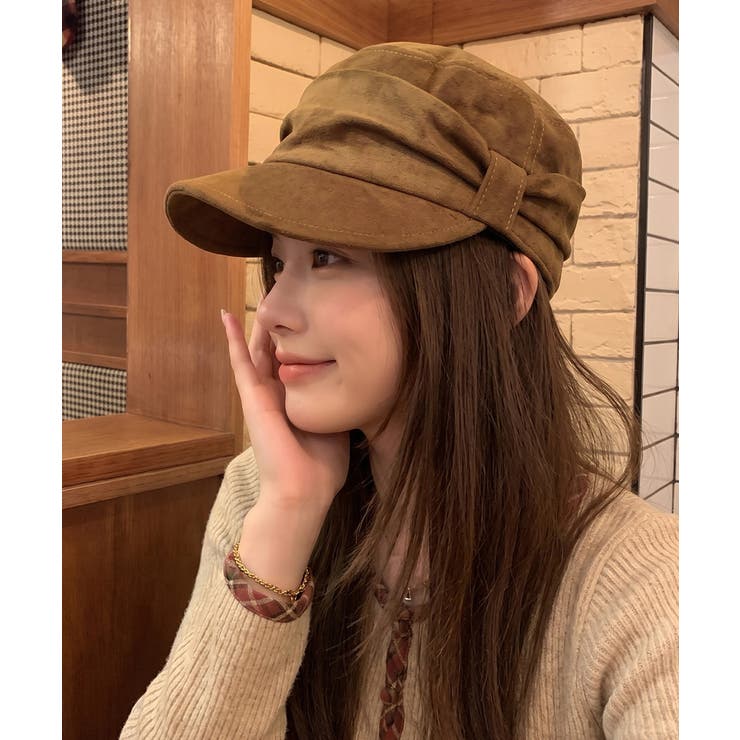 キャメル | クラシカルつば付きワークキャップサイズ調節可能 シンプル無地大人カジュアルぼうし… | SUNSHINE CLOSET