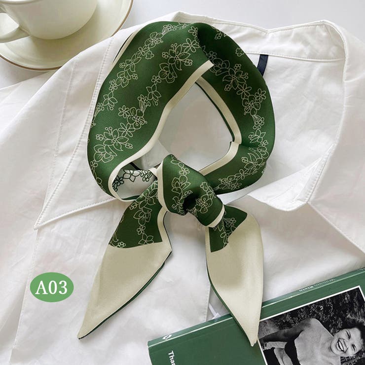 A03 | マルチスカーフ 首巻き バッグスカーフ | Miniministore