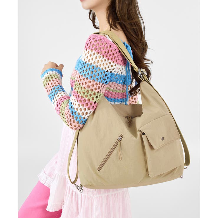 ベージュ | トートバッグ ショルダーバッグ斜め掛け鞄 | Miniministore