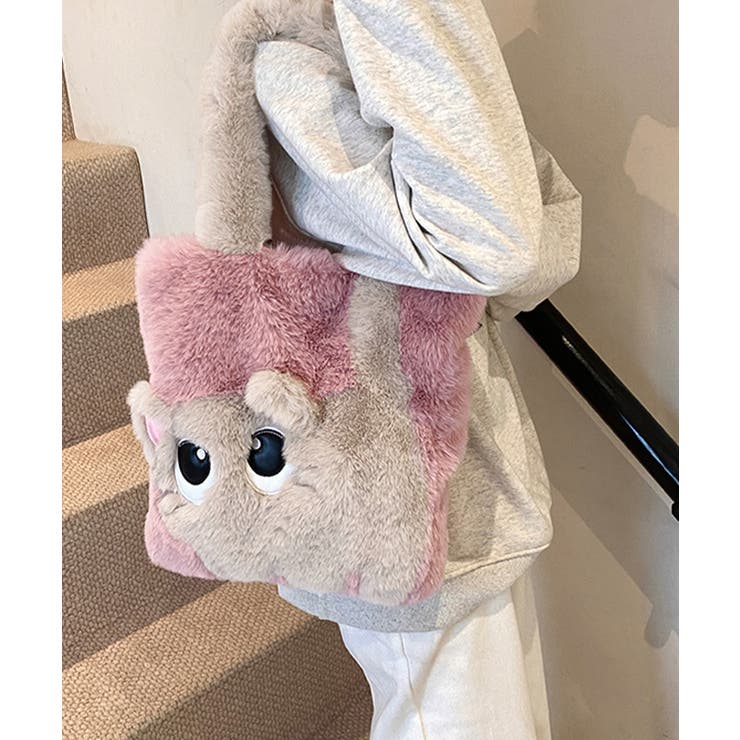 ファートートバッグ ふわふわ 猫柄鞄秋冬 | Miniministore | 詳細画像16 