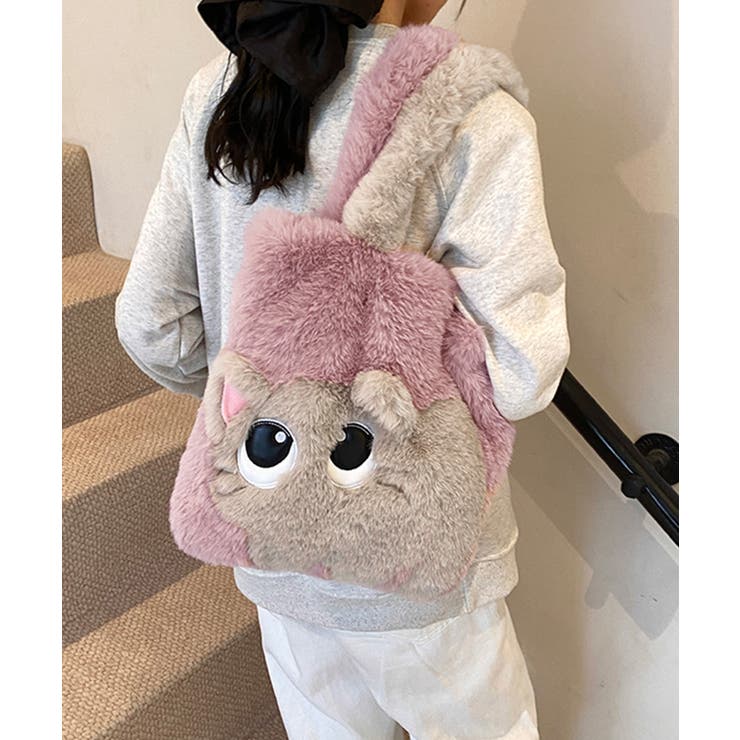 ファートートバッグ ふわふわ 猫柄鞄秋冬 | Miniministore | 詳細画像17 