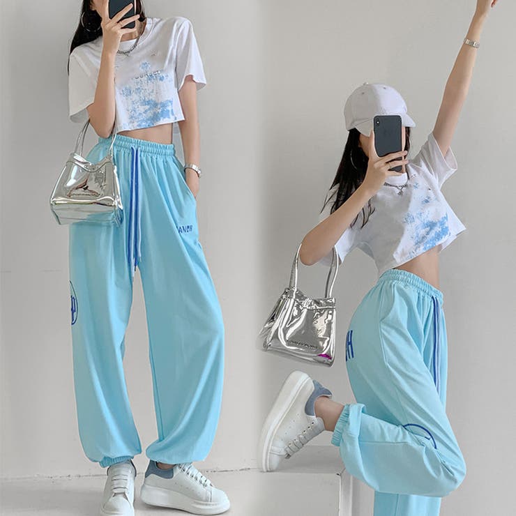 スウェットパンツ レディースカラーパンツ[品番：II000008602
