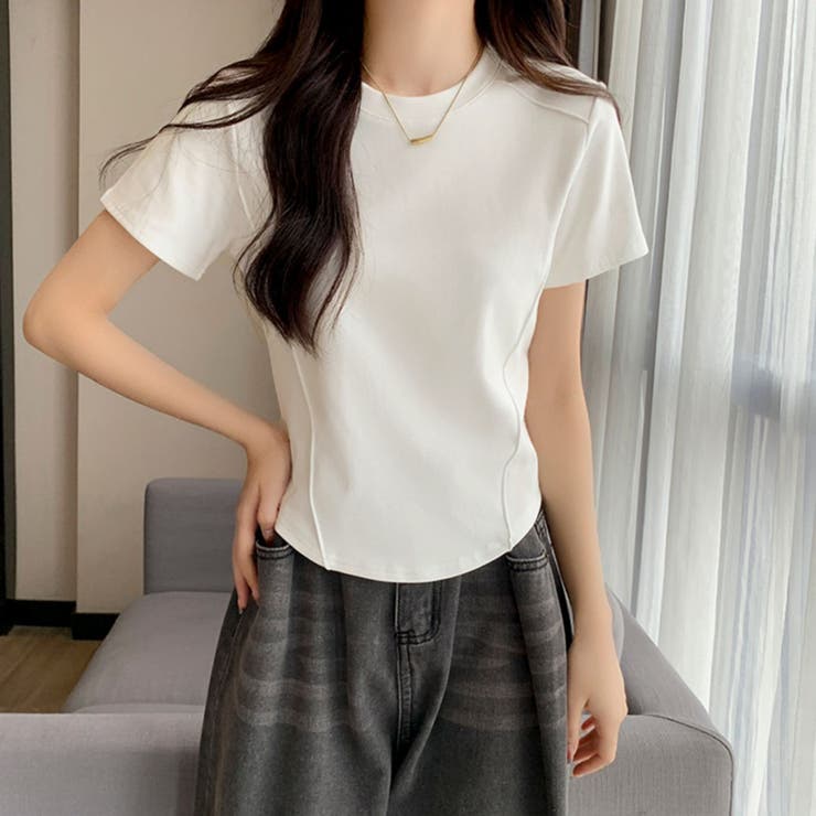 無地 Tシャツ クルーネック レディース | Miniministore | 詳細画像4 