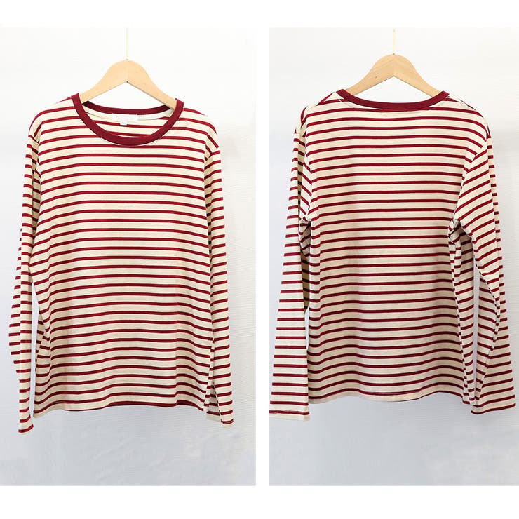 ボーダー柄tシャツ 長袖カットソー 春秋 | Miniministore | 詳細画像3 