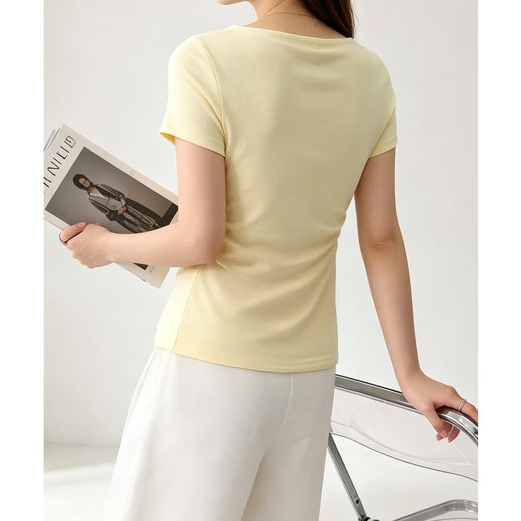 レースドッキングオフショルTシャツ 半袖 | Miniministore | 詳細画像13 
