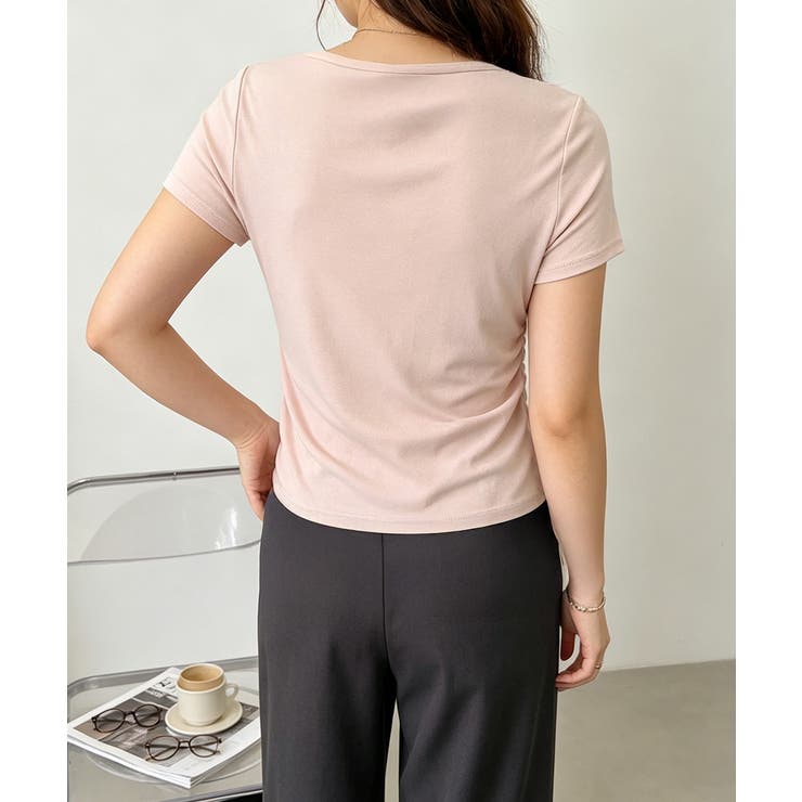 レースドッキングオフショルTシャツ 半袖 | Miniministore | 詳細画像15 
