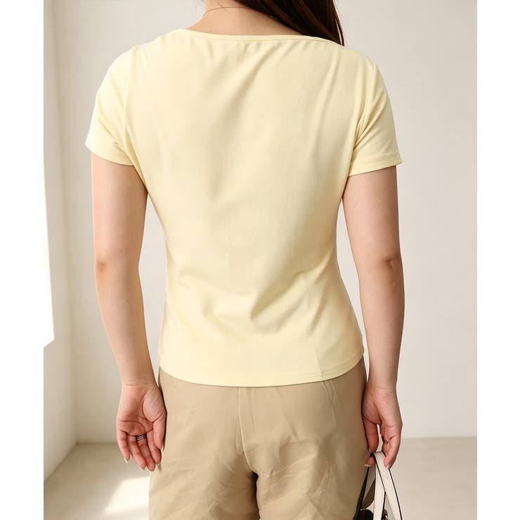 レースドッキングオフショルTシャツ 半袖 | Miniministore | 詳細画像28 