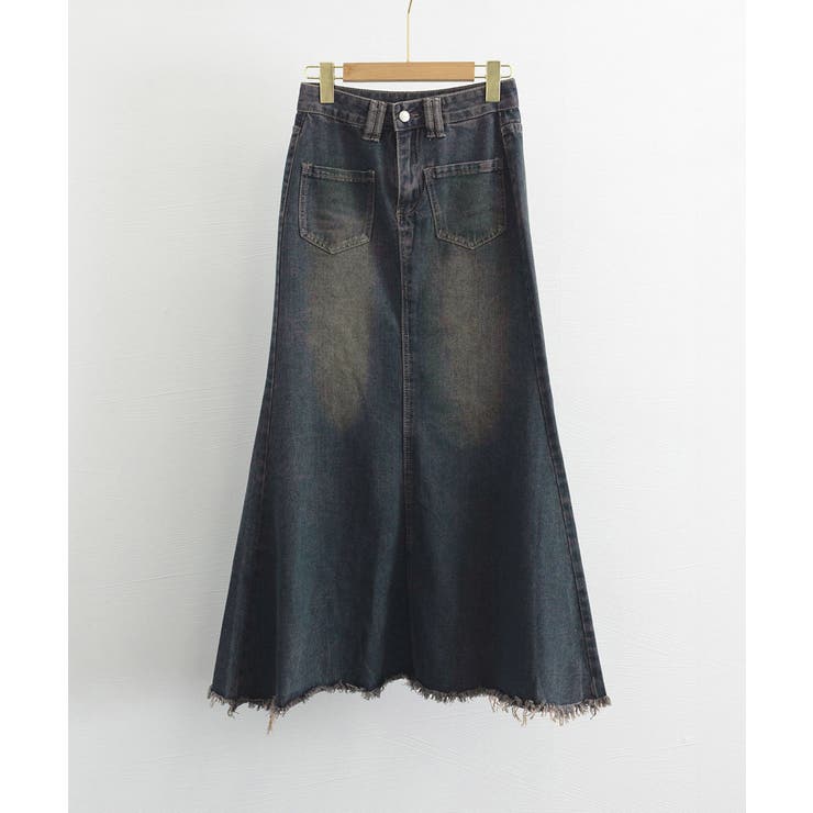 フリンジデニムスカートマーメイドスカート | Miniministore | 詳細画像15 