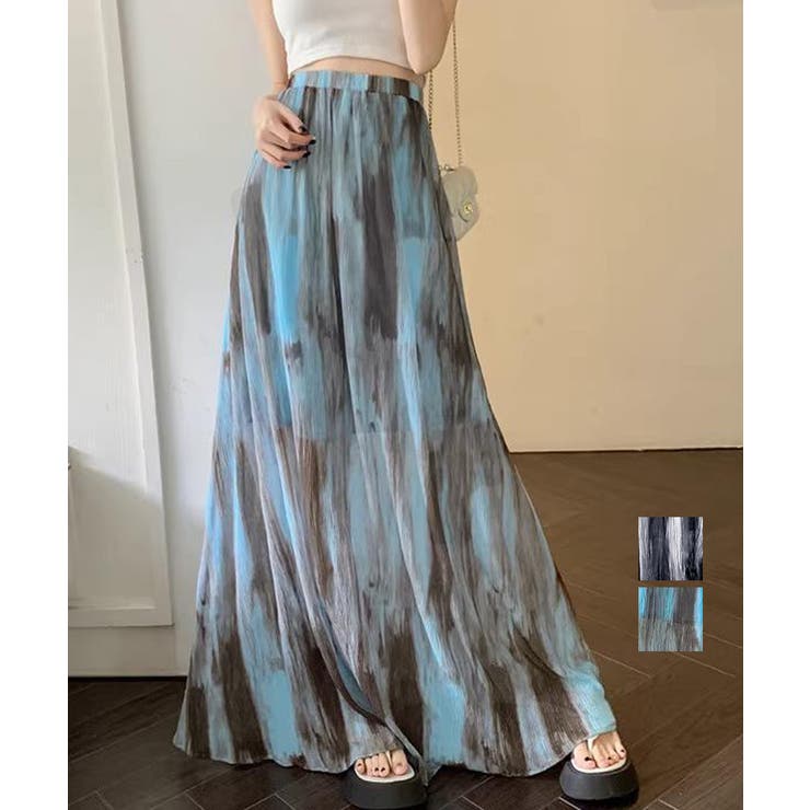 マキシスカート 春夏タイダイスカート薄手 | Miniministore | 詳細画像1 
