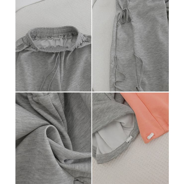 スウェットパンツサイドリボンワイドパンツ | Miniministore | 詳細画像23 